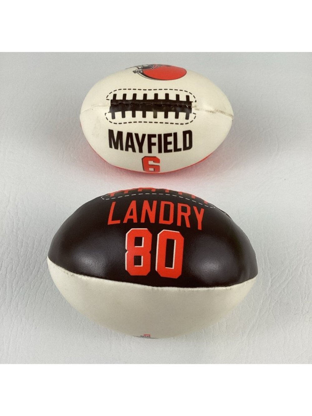 Cleveland Browns Promotional Mini Foam Footballs Mayfield Landry Stress Balls
